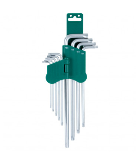 Juego de Llaves Estrella Extra Largas TS10-TS50 9 Pzs Jonnesway H16