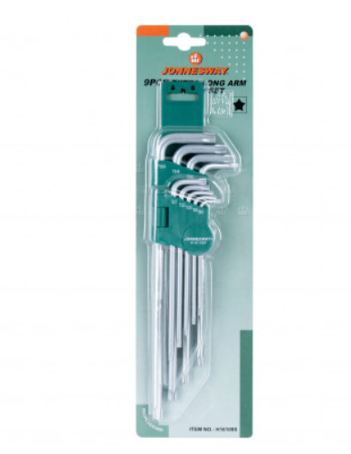 Juego de Llaves Estrella Extra Largas TS10-TS50 9 Pzs Jonnesway H16