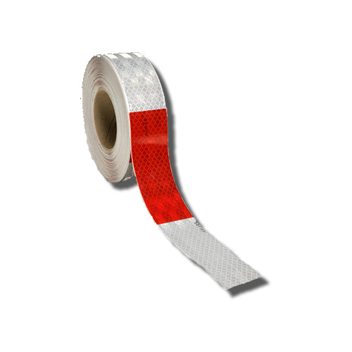 Cinta Reflectiva Rojo/Blanco, venta por metro marca 3M