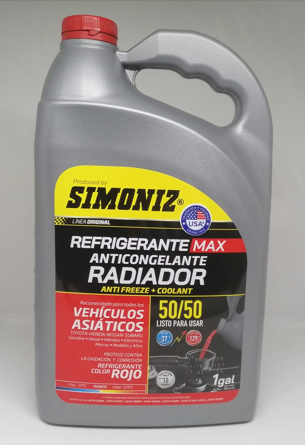 Refrigerante Simoniz 50/50 Rojo Galón