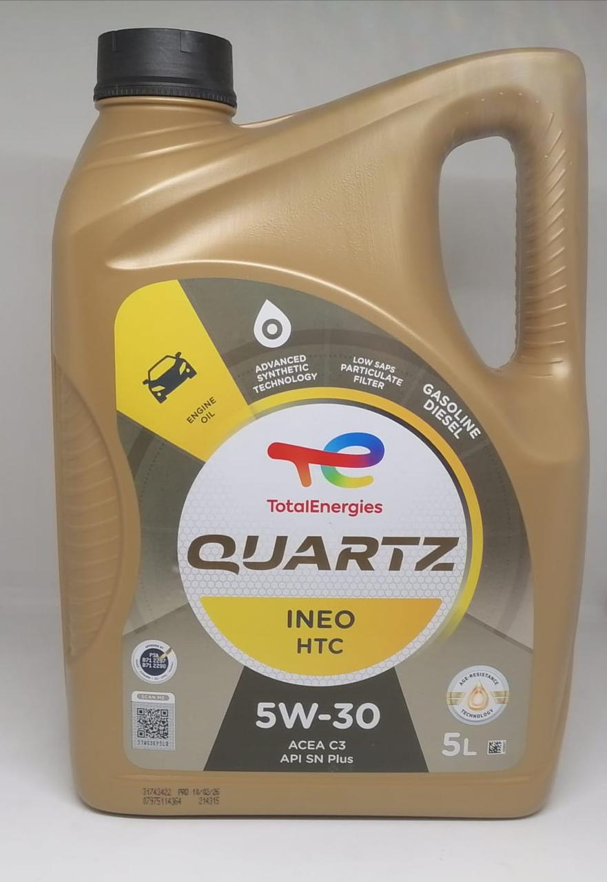 Aceite Total Quartz Ineo HTC 5w/30 5L | Especial para Correa Sumergida PSA PureTech