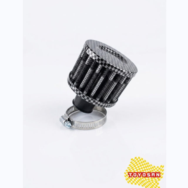 Filtro Cónico Mini Respiradero Aceite Carbono | Toyosan