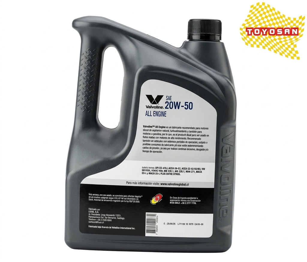 Aceite Valvoline All Engine 20W-50 4 L Gasolina y Diésel