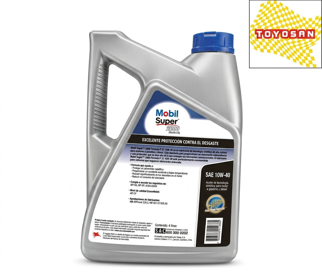 Aceite Mobil Super 2000 Formula P X1 10W-40, 4 L
